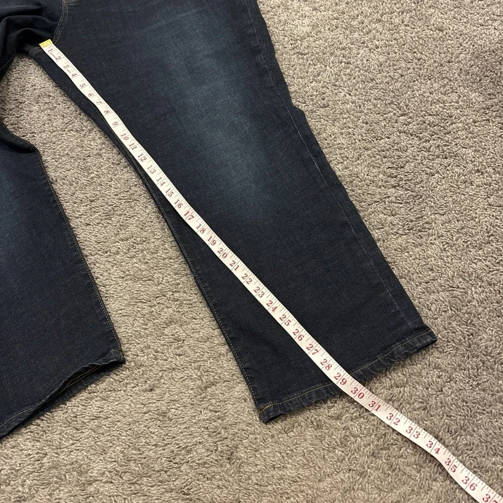 Lucky Brand Athletic Fit Blue Jeans Mens 48x30 Dark Wash Stretch Big Stretch